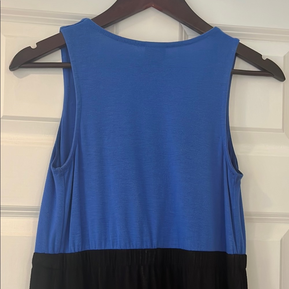 George Blue and Black Sleeveless Dress - Picture 8 of 8